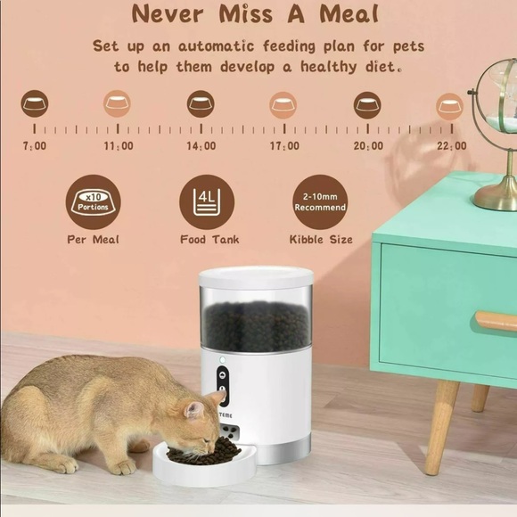 Pet Genius Smart Feeder WiFi App Voice Message Dual Power Pet Dog Cat Bird NEW - Picture 4 of 10